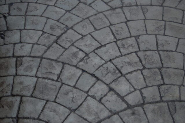Custom Stamped Concrete slab poured by Clear Creek Concrete in Asheville NC